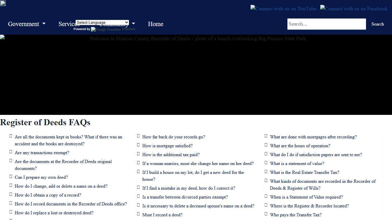 Monroe County - FAQS