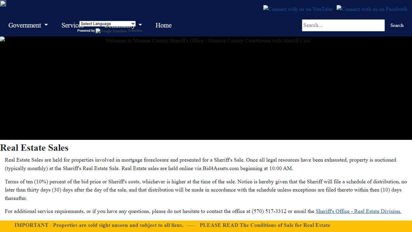 Monroe County - Real Estate Sales